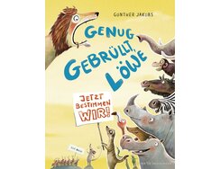 Cover Kinderbuch genug gebrüllt, Löwe