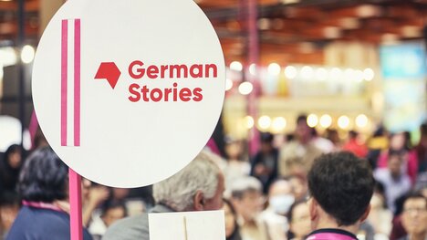 German Stories Event Stand Booth 