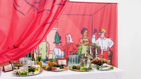 Comic und Buffet