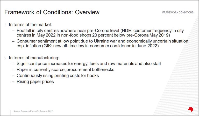 Framework of Conditions: Overview