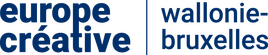 Logo Europe Creative Wallonie Bruxelles blau