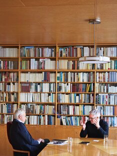 Juergen Boos und Jonathan Beck im Grünen Salon