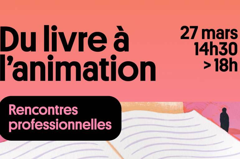 "From book to animation" event poster